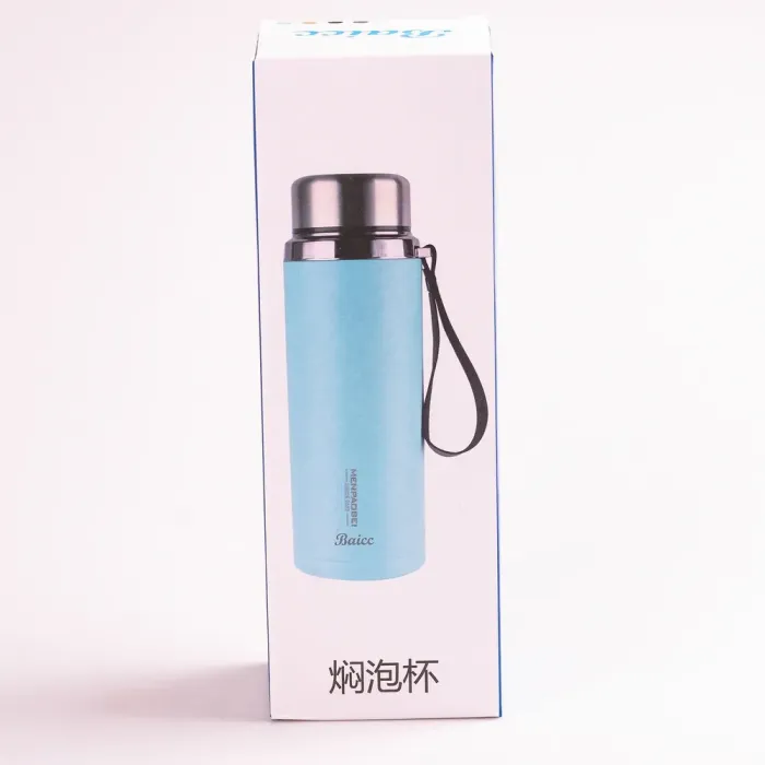 Термос из нержавеющей стали с ремешком Baicc 800 мл Голубой (HPGM8865BL) - изображение 3