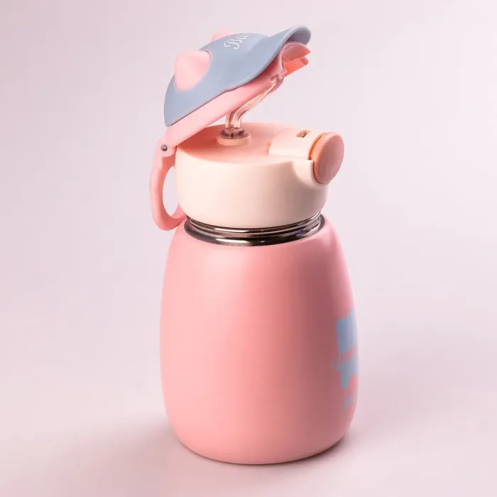 Термос детский с поильником 500 мл термокружка из нержавеющей стали до 12 часов (HPGM8860P) - изображение 4