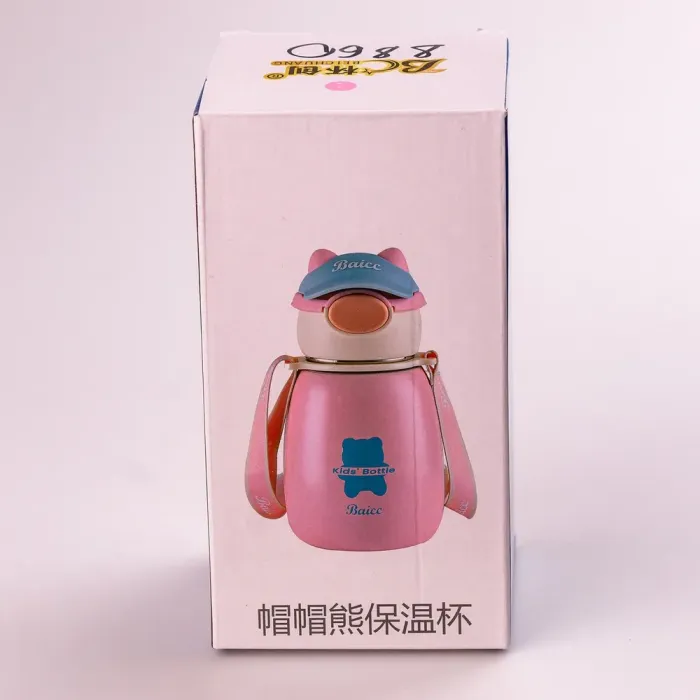 Термос детский с поильником 500 мл термокружка из нержавеющей стали до 12 часов. (HPGM8860B) - изображение 5