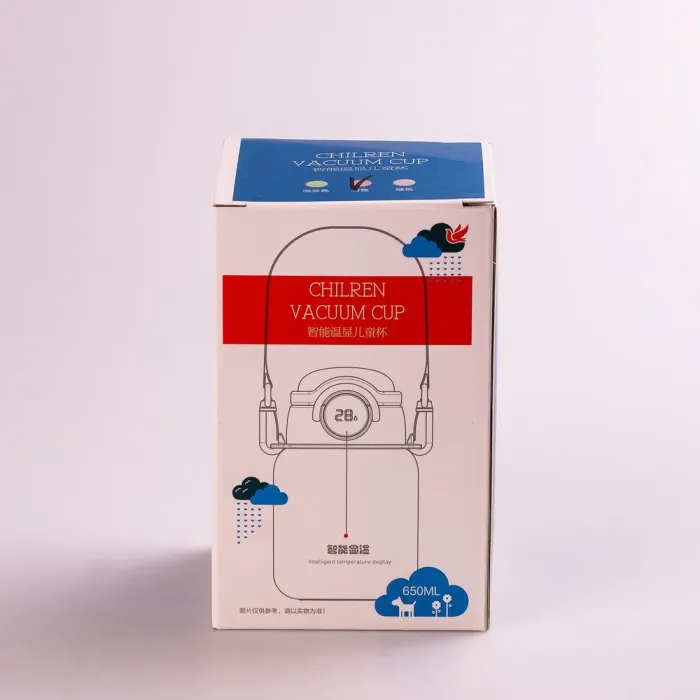 Термос с трубочкой 650 мл из нержавеющей стали с датчиком температуры ремешком до 12 часов (HPGM8816BE) - изображение 7