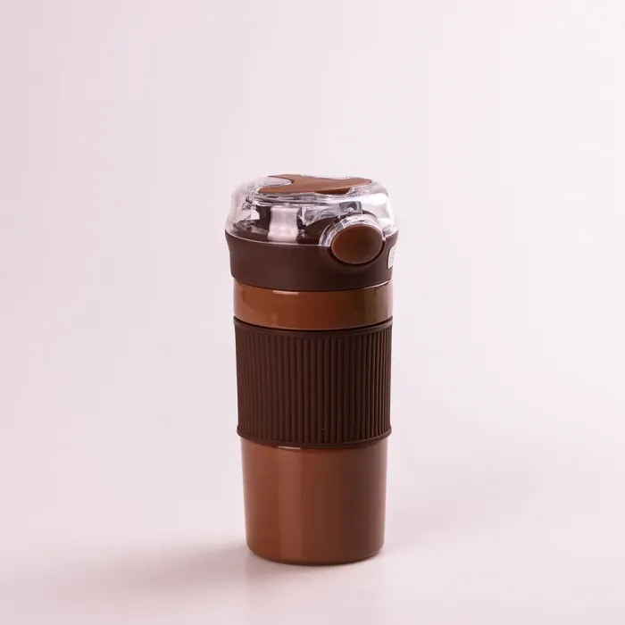 Термос із поїлкою 400 мл ізольований із нержавіючої сталі до 12 годин Коричневий (HPGM3001BR) - зображення 1