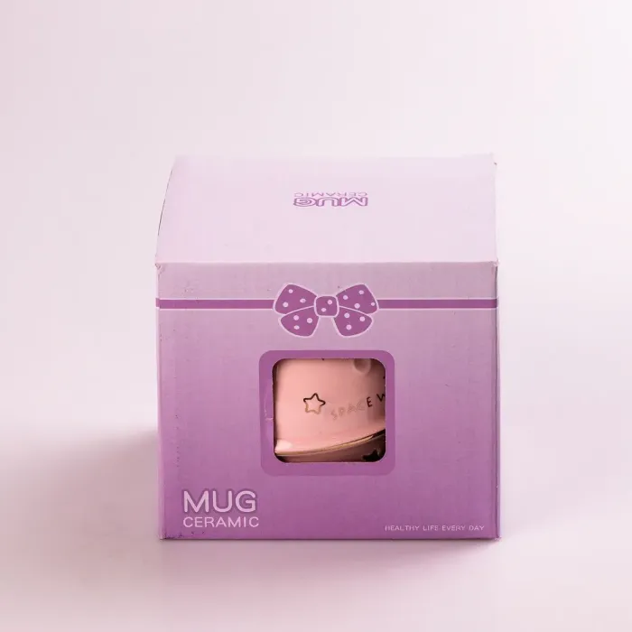 Чашка керамическая 500 мл Space Walk с крышкой и ложкой с крышкой (HP8226P) - изображение 3
