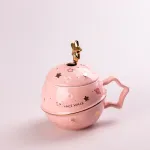 Чашка керамічна 500 мл Space Walk із кришкою та ложкою з кришкою (HP8226P)