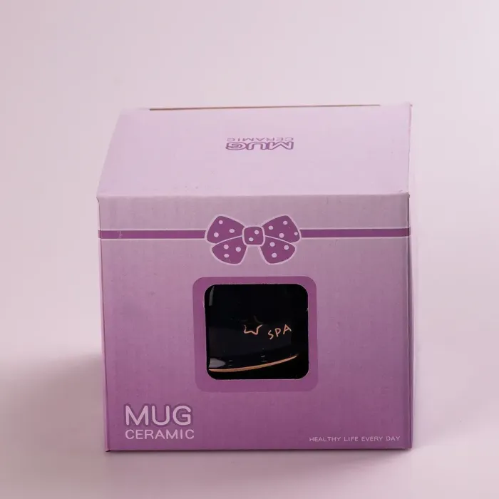 Чашка керамическая 500 мл Space Walk с крышкой и ложкой с крышкой (HP8226NB) - изображение 3