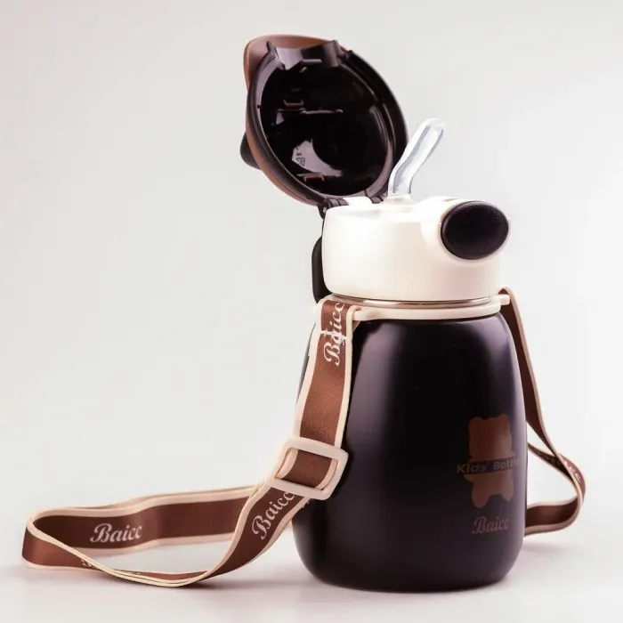 Термос детский с поильником 500 мл термокружка из нержавеющей стали до 12 часов. (HPGM8860B) - изображение 4