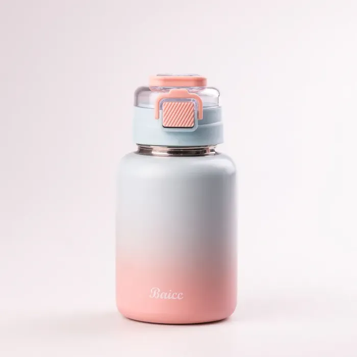 Термос с трубочкой и ремешком 600 мл из нержавеющей стали до 12 часов. - изображение 2