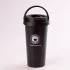 Термос із нержавіючої сталі 500 мл із ручкою температура до 12 годин Чорний (HPGM501B)