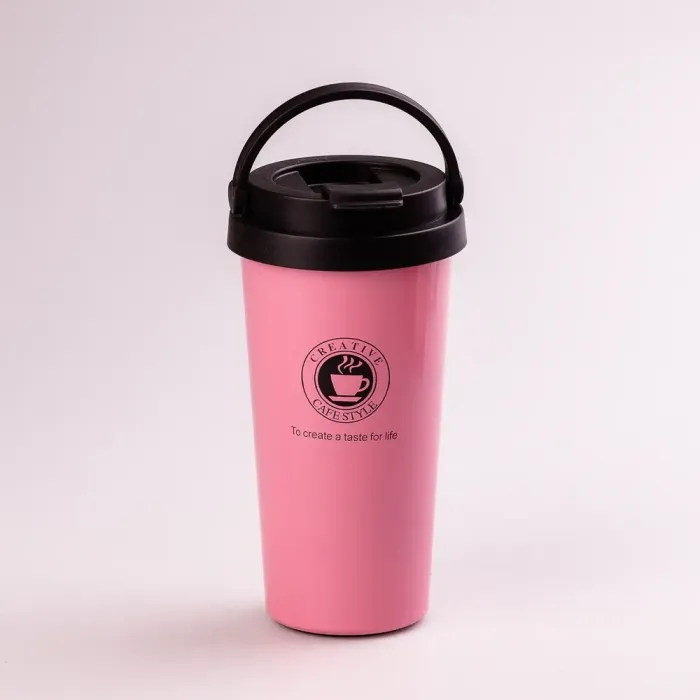 Термос из нержавеющей стали 500 мл с ручкой температура до 12 часов (HPGM501P) - изображение 1