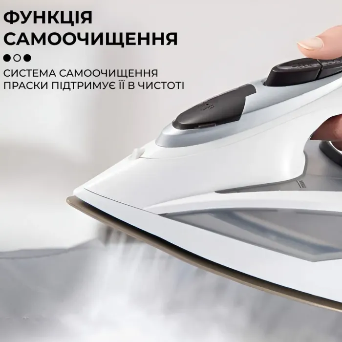 Праска парова з антипригарним покриттям 2400 Вт праска керамічна з системою самоочищення SOKANY AJ-2052 (AJ2052) - зображення 5