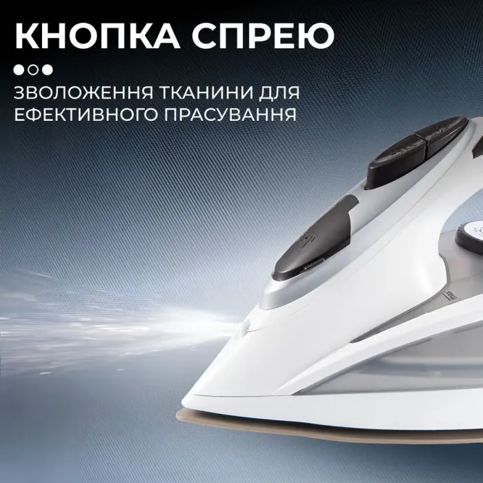 Праска парова з антипригарним покриттям 2400 Вт праска керамічна з системою самоочищення SOKANY AJ-2052 (AJ2052) - зображення 6