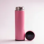 Термос із датчиком температури 500 мл з нержавіючої сталі термокухоль до 12 годин HP-GM-443 Рожевий (HPGM443P)