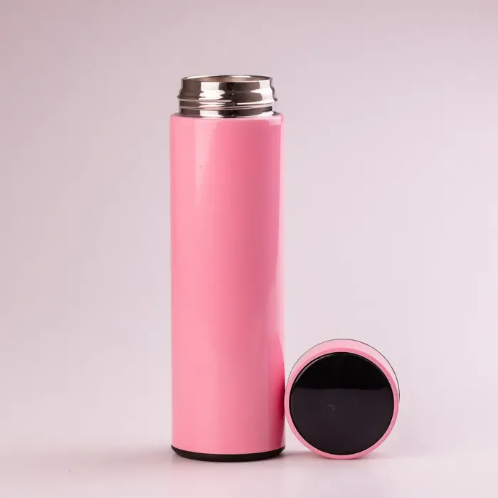 Термос с датчиком температуры 500 мл из нержавеющей стали термокружка до 12 часов. HP-GM-443 Розовый - изображение 3