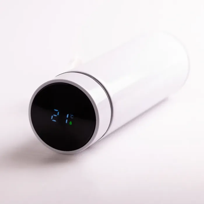 Термос с датчиком температуры 500 мл из нержавеющей стали термокружка до 12 часов HP-GM-443 Белый - изображение 3