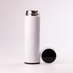 Термос із датчиком температури 500 мл з нержавіючої сталі термокухоль до 12 годин HP-GM-443 Білий (HPGM443W)