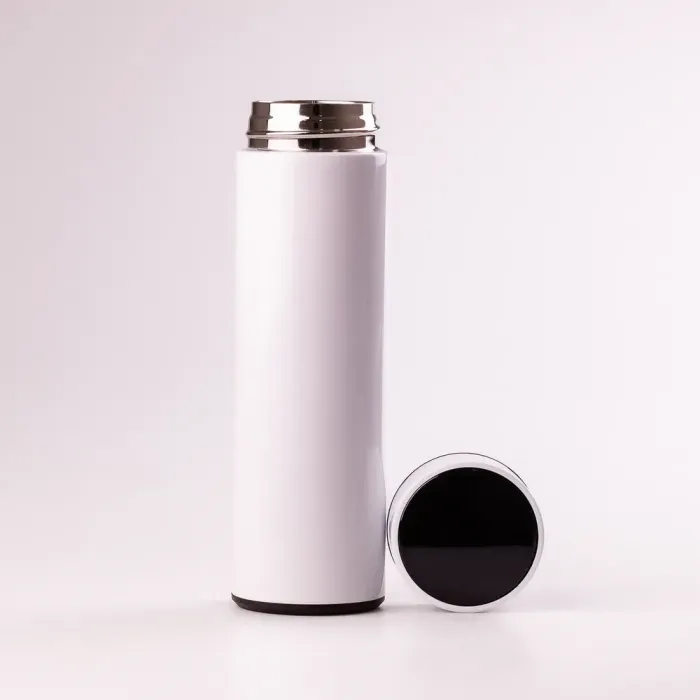 Термос с датчиком температуры 500 мл из нержавеющей стали термокружка до 12 часов HP-GM-443 Белый - изображение 1