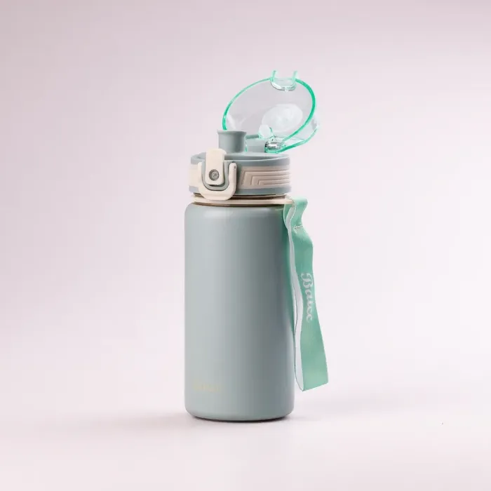 Термос с поилкой 350 мл термокружка из нержавеющей стали до 12 часов (HPGM8839GR) - изображение 2