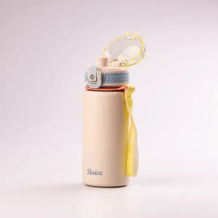 Термос с поилкой 350 мл термокружка из нержавеющей стали до 12 часов Желтый (HPGM8839Y) - изображение 1