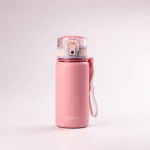 Термос з напувалкою 350 мл термокухоль з нержавіючої сталі до 12 годин Рожевий (HPGM8839P)