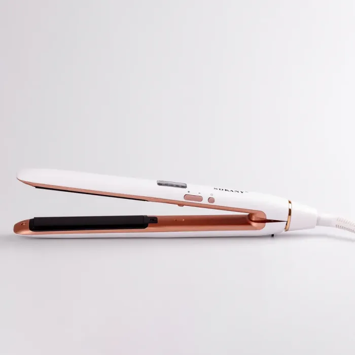 Випрямляч для волосся керамічний до 230 градусів, стайлер для вирівнювання волосся з дисплеєм Sokany CL-8288 Білий (CL8288W) - зображення 4