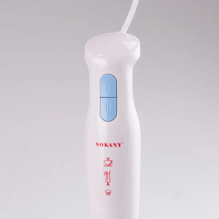 Блендер погружной 3 в 1 облегченный 1000 Вт 2 режима скорости Sokany SK-778-3 (SK7783) - изображение 9