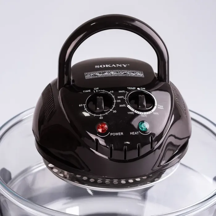 Аерофритюрниця електрична аерогриль 13 л 1400 Вт галогенна піч температура до 250 С SOKANY SK-560 (SK560) - зображення 8