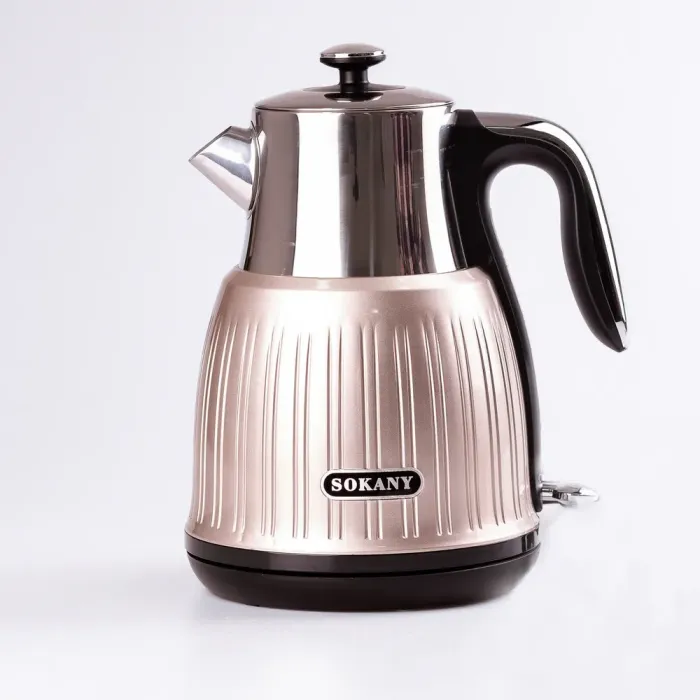 Електрочайник безшумний з нержавійки на 1,8 л 3000 Вт Sokany SK-SH-1055 (SKSH1055) - зображення 1