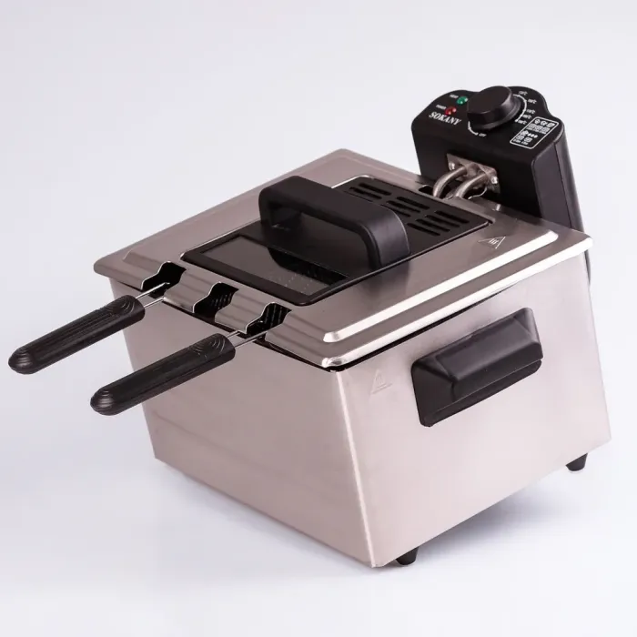 Фритюрниця електрична 5 л 2100 Вт температура до 190 С захист від перегріву SOKANY WJ-801 (WJ801) - зображення 3