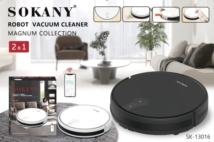 Робот пилосос 2 в 1 автоматичний Білий (SK13016W) - зображення 11