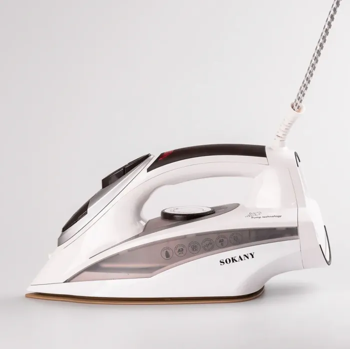 Праска парова з антипригарним покриттям 2400 Вт праска керамічна з системою самоочищення SOKANY AJ-2052 (AJ2052) - зображення 3