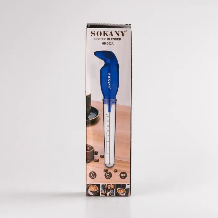 Капучинатор вспенитель 25 Вт бесшумный мини-миксер ручной Sokany SK-202A (HB202A) - изображение 5