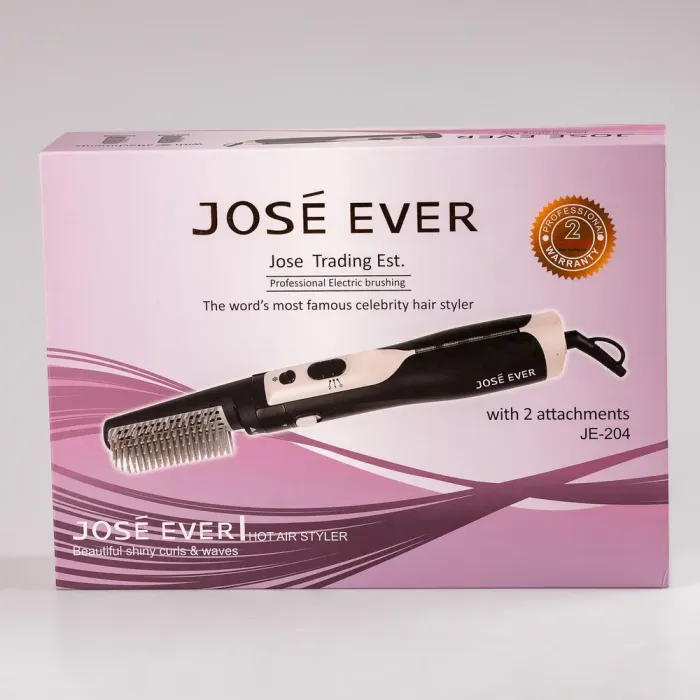 Фен стайлер для волосся 2 в 1 керамічний 1000 Вт 2 швидкості щітка фен Sokany JE-204 (JE204) - зображення 7