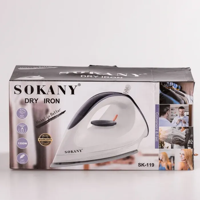 Праска ручна з антипригарним покриттям 1200 Вт з керамічною підошвою SOKANY SK-119 (SK119) - зображення 11