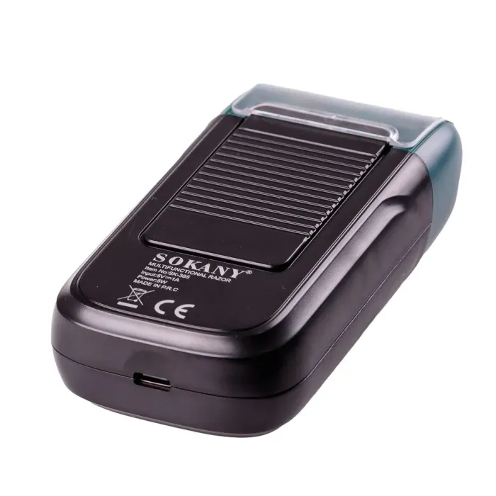 Електробритва портативна чоловіча професійна 1400 мАг бритва шейвер для сухого гоління VGR V-385 Зелений (SK385GR) - зображення 3