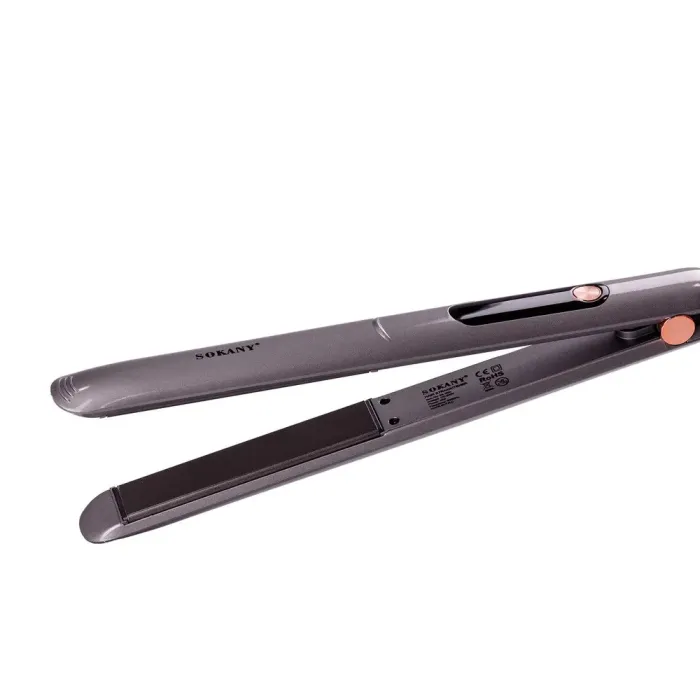 Випрямляч для волосся керамічний 40 Вт до 530 градусів, стайлер для вирівнювання волосся і завивки Sokany SK-1924 (SK1924G) - зображення 3