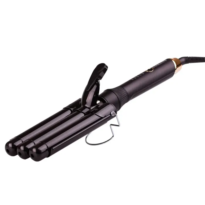 Плойка керамічна три хвилі 25 мм 50 Вт, щипці для завивки волосся голлівудські локони Sokany SK-669 (SK669) - зображення 2
