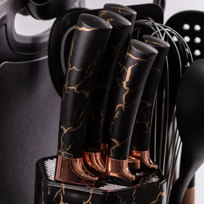 Набор кухонных принадлежностей и ножей на подставке 25 предметов. (YRUR11) - изображение 6