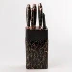 Набір кухонних ножів з нержавіючої сталі 6 предметів з ножицями (YRUR12)