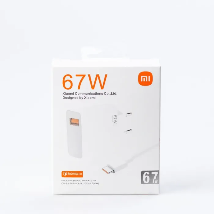 Адаптер Xiaomi 67 Вт USB-A зарядное устройство с кабелем Type-C (X67W) - изображение 2