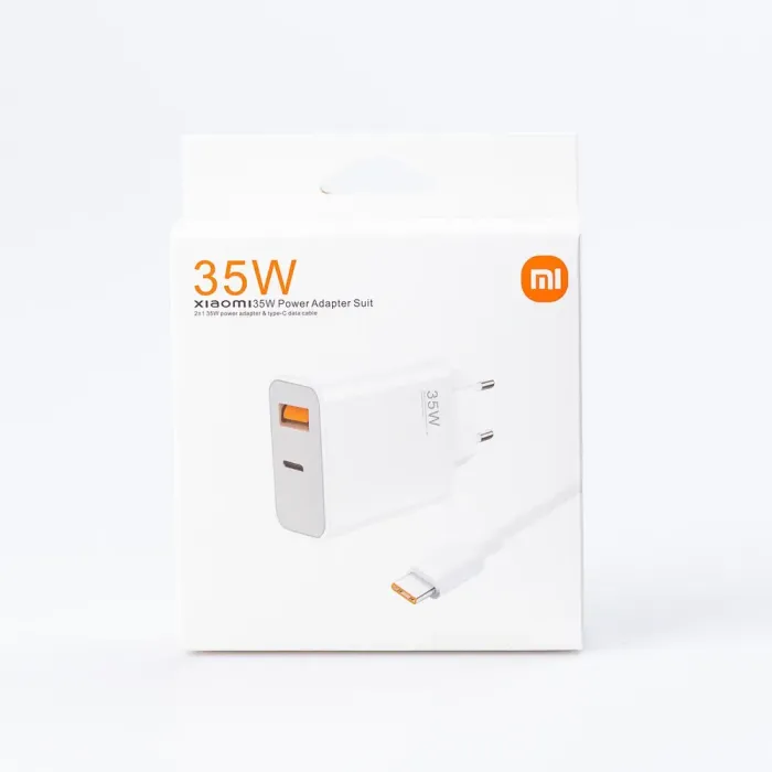 Адаптер Xiaomi 35 Вт зарядное устройство USB-C/USB-A с кабелем type-C (X35W) - изображение 2