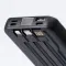 Повербанк 10000 mАh бездротова зарядка USB Туре-С/Lightning 4 вбудовані кабелі (X104)