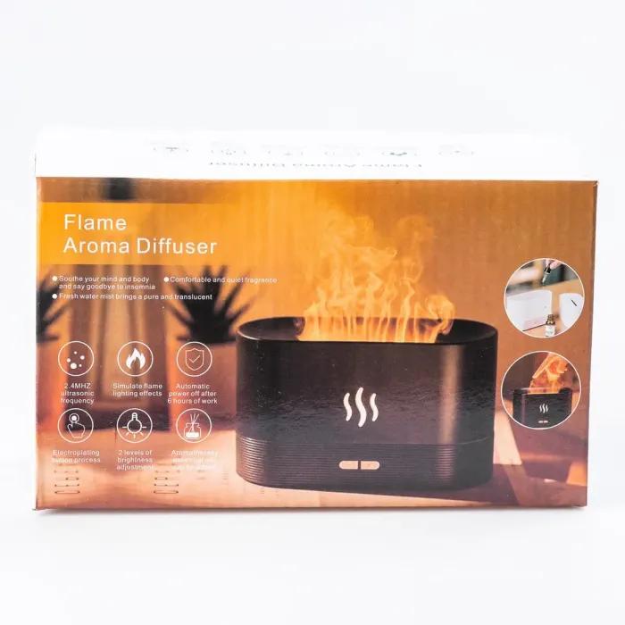 Увлажнитель воздуха для дома портативный 180 мл от USB с имитацией пламени ароматический диффузор с подсветкой - изображение 9