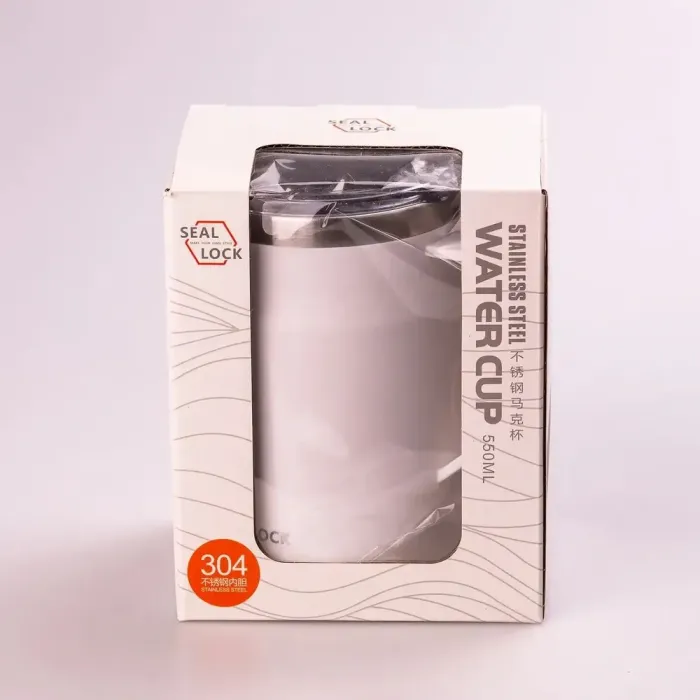 Термос металлический 550 мл термокружка из нержавеющей стали до 12 часов. (HPGMB5502W) - изображение 3