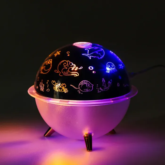 Увлажнитель воздуха и лампа проектор детская портативная USB 260 мл ароматический диффузор с подсветкой (HPBH17162) - изображение 3