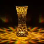 Лампа настільна світлодіодна акумуляторна Кришталь USB світильник нічник і сенсорним керуванням (HP072E104)