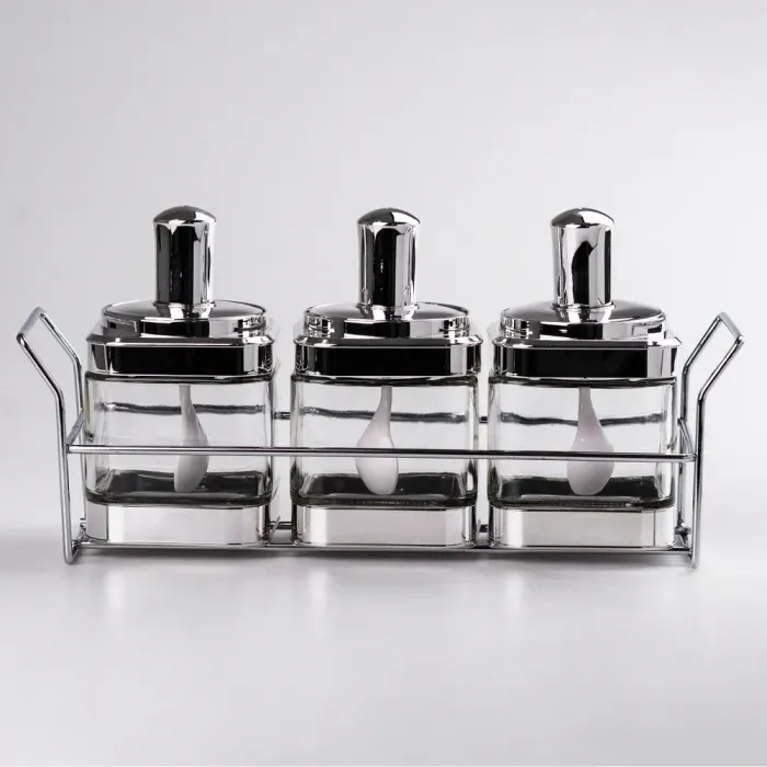 Банки для сыпучих продуктов набор из 3 шт. - изображение 1