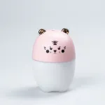 Зволожувач повітря для дому дитячий ведмедик портативний USB 220 мл ароматичний дифузор з підсвічуванням Рожевий (HPBH17201P)