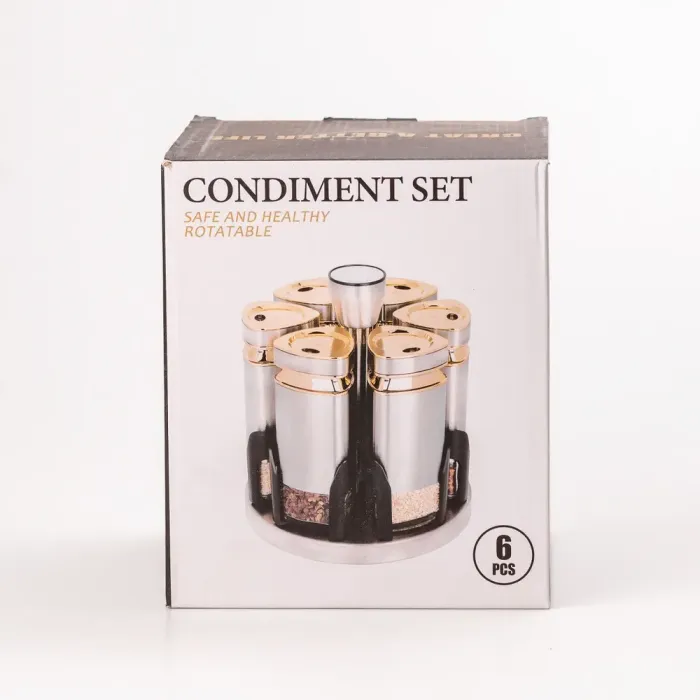 Набор для специй на подставке 6 предметов по 120 мл. (HP531L1025GJ) - изображение 3