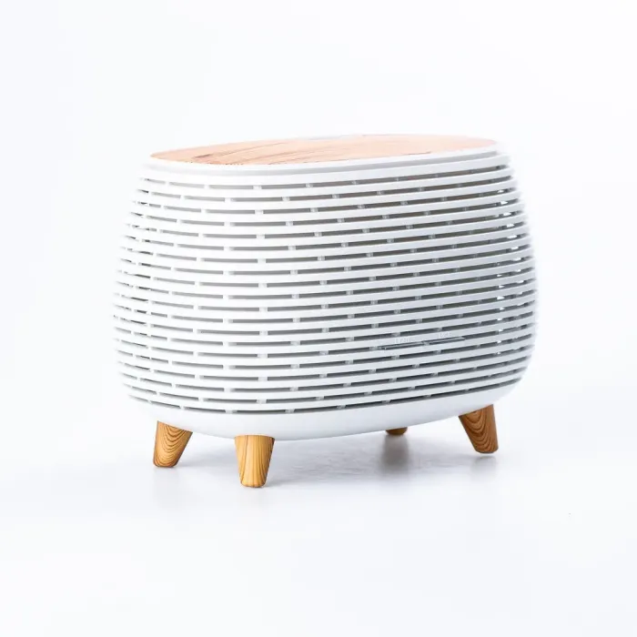 Зволожувач повітря для дому портативний з підсвічуванням та імітацією диму аромадифузор Білий (HPKP7049W) - зображення 3