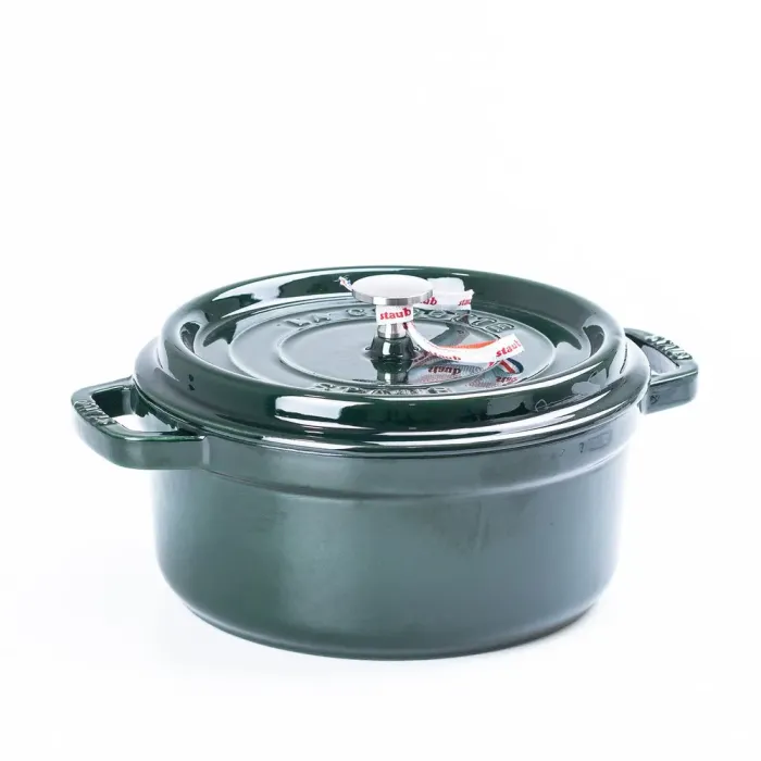 Кокотниця чавунна з емальованим покриттям 3л діаметр 23см зелений (HPFLG3GREEN) - зображення 6