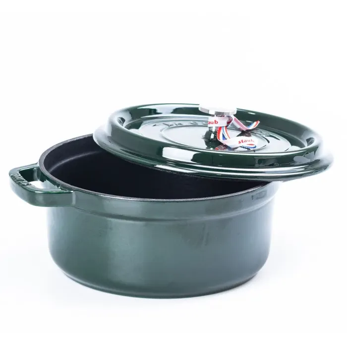 Кокотниця чавунна з емальованим покриттям 3л діаметр 23см зелений (HPFLG3GREEN) - зображення 7